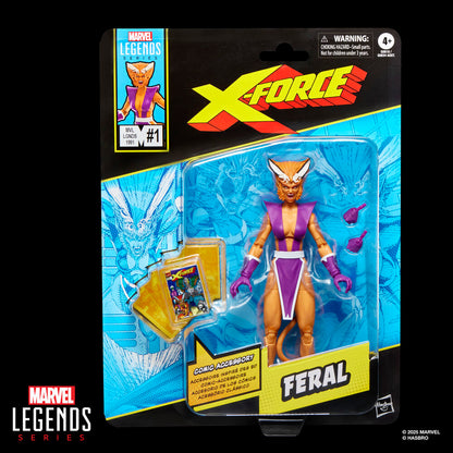 Figura Feral X-Force Marvel Legends Series 15cm HASBRO