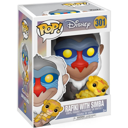Figura POP Disney El Rey Leon Rafiki con Simba FUNKO