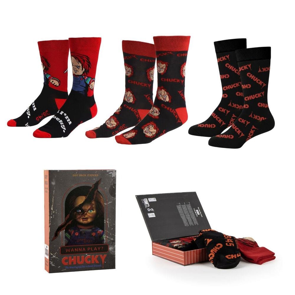 Set 3 calcetines Chucky adulto CERDÁ