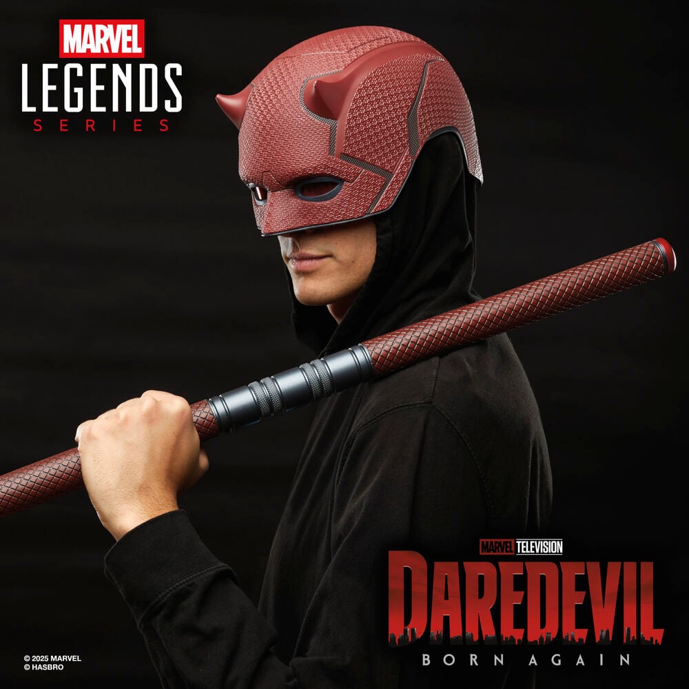 Replica Mascara + Baston de combate Born Again Daredevil Marvel Legends Series HASBRO