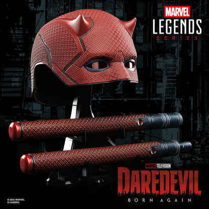 Replica Mascara + Baston de combate Born Again Daredevil Marvel Legends Series HASBRO