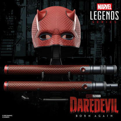 Replica Mascara + Baston de combate Born Again Daredevil Marvel Legends Series HASBRO