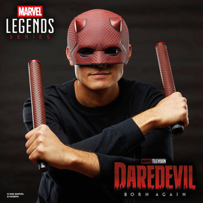 Replica Mascara + Baston de combate Born Again Daredevil Marvel Legends Series HASBRO