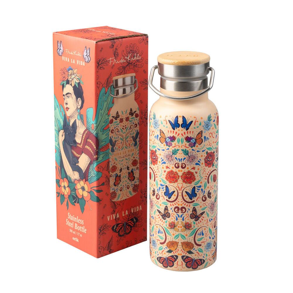 Botella acero inoxidable Viva la Vida Frida Kahlo 500ml ERIK