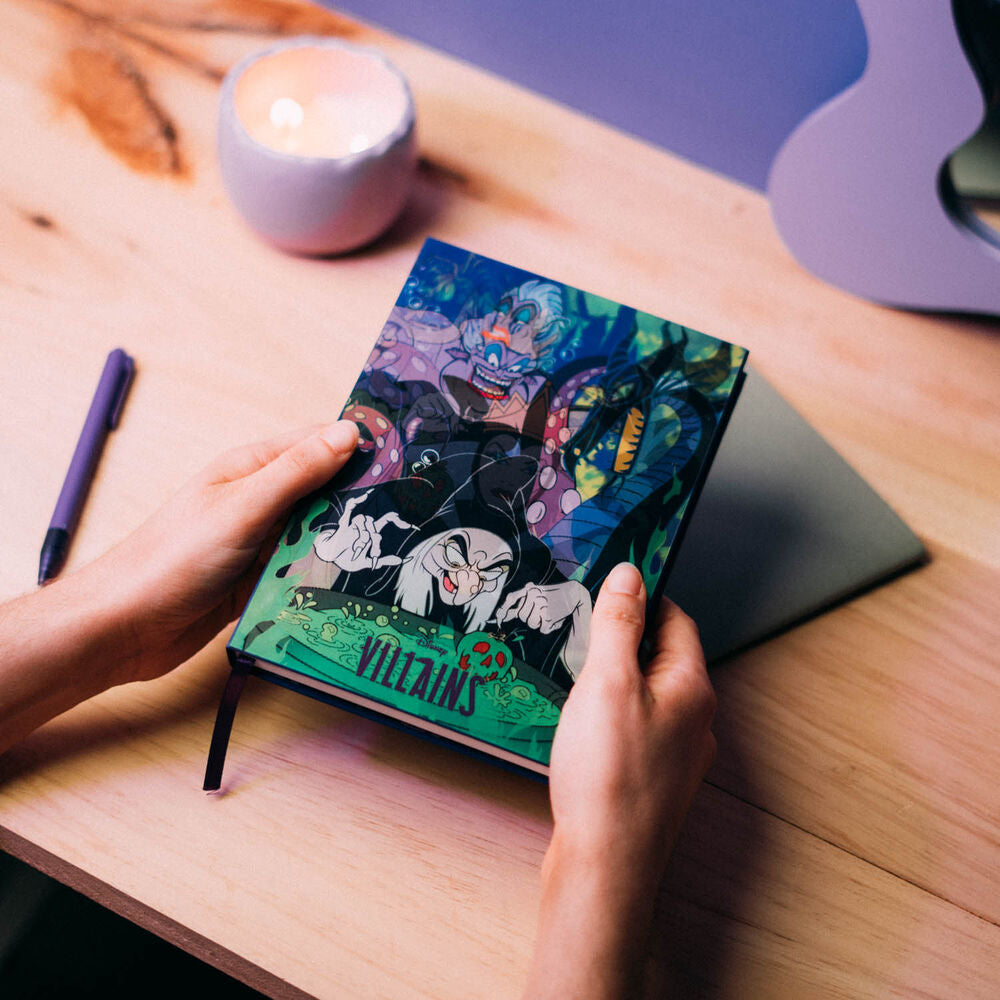 Cuaderno A5 Lenticular Villanas Disney ERIK