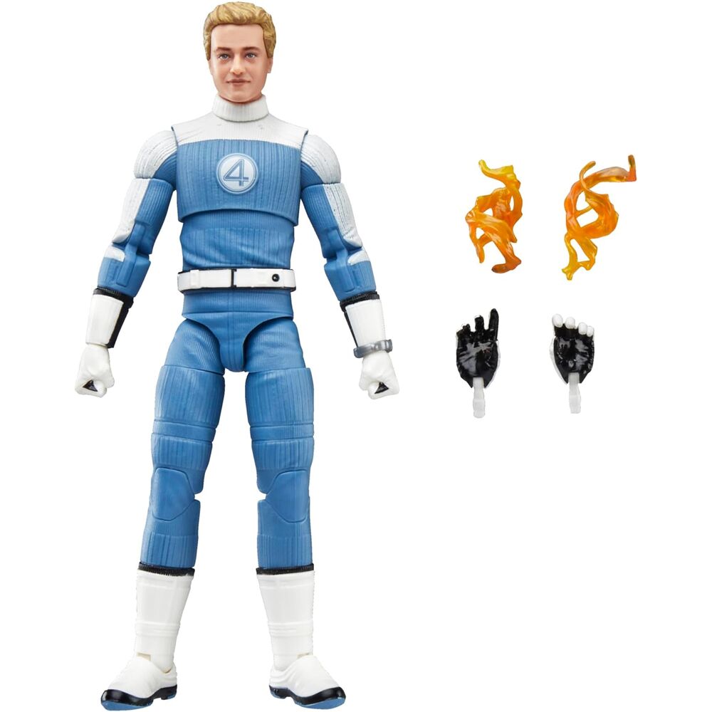 Figura Johnny Storm Los 4 Fantasticos Marvel 15cm HASBRO