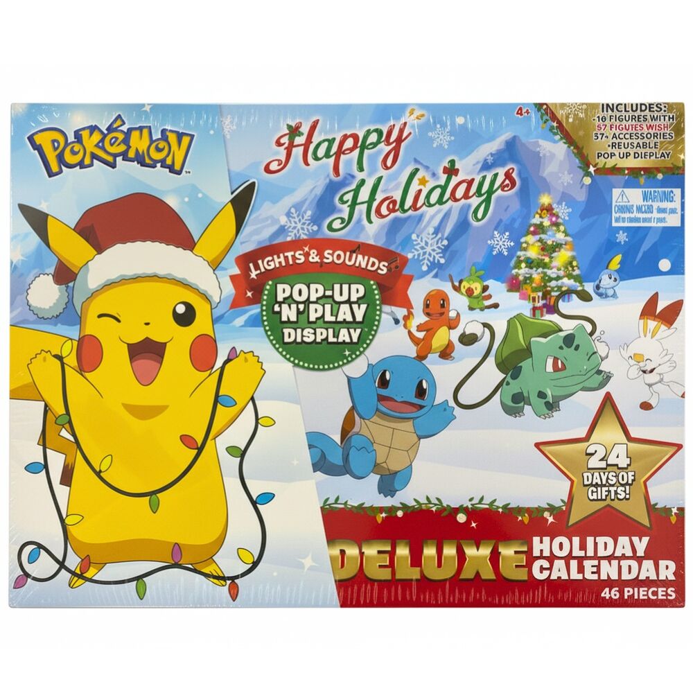 Calendario adviento Deluxe Pokemon luces y sonido JAZWARES