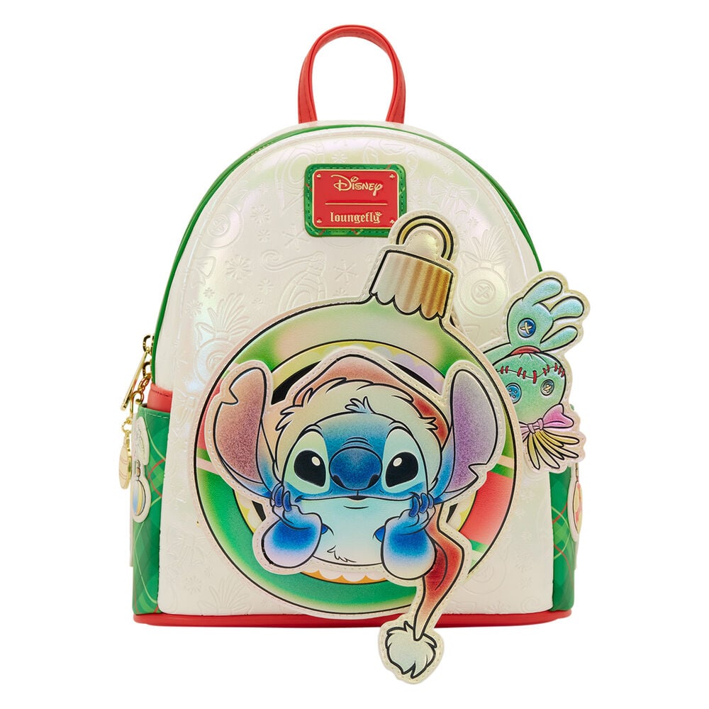 Mochila Holiday Stitch Disney Loungefly 26cm LOUNGEFLY