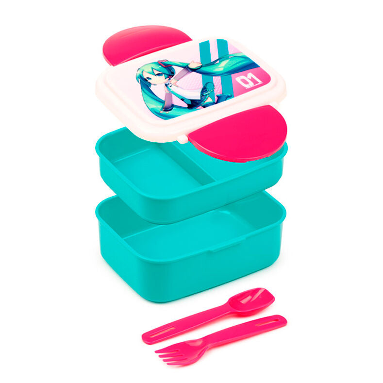 Sandwichera + cubiertos Hatsune Miku PUCKATOR