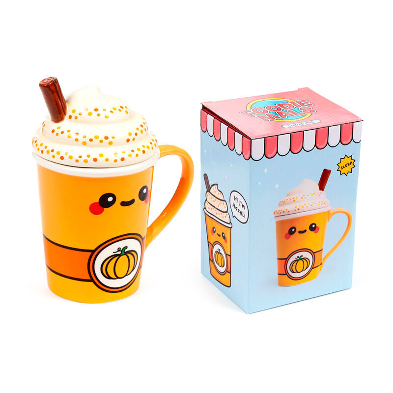 Taza con tapa de Calabaza Foodiemals Latte 325ml PUCKATOR