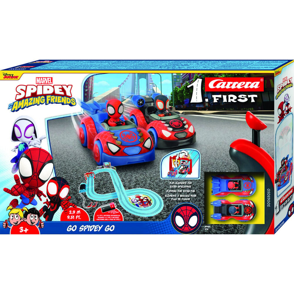 Circuito carreras Go Spidey Go Spidey and his Amazing Friends Marvel CARRERA