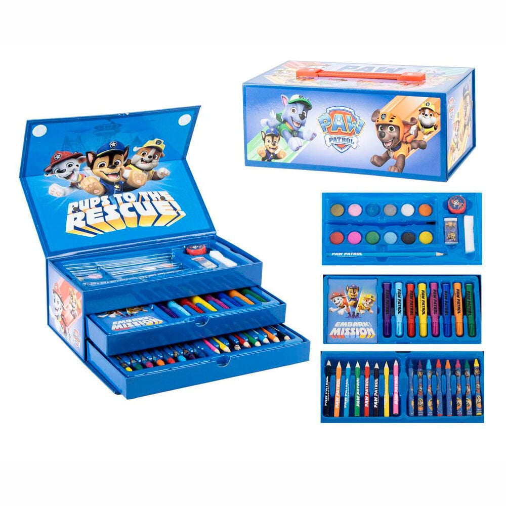 Maletin papeleria coloreable Patrulla Canina Paw Patrol CERDÁ