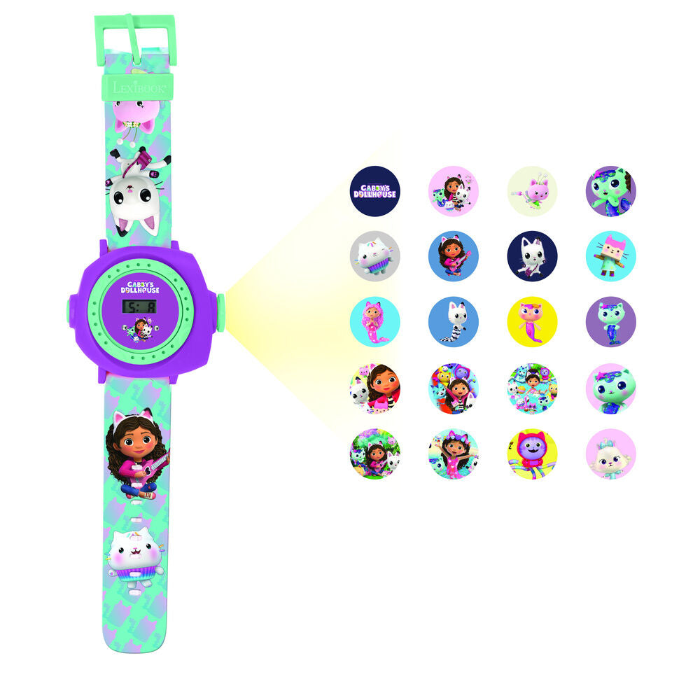 Reloj Digital proyecciones La Casa de Muñecas de Gabby LEXIBOOK