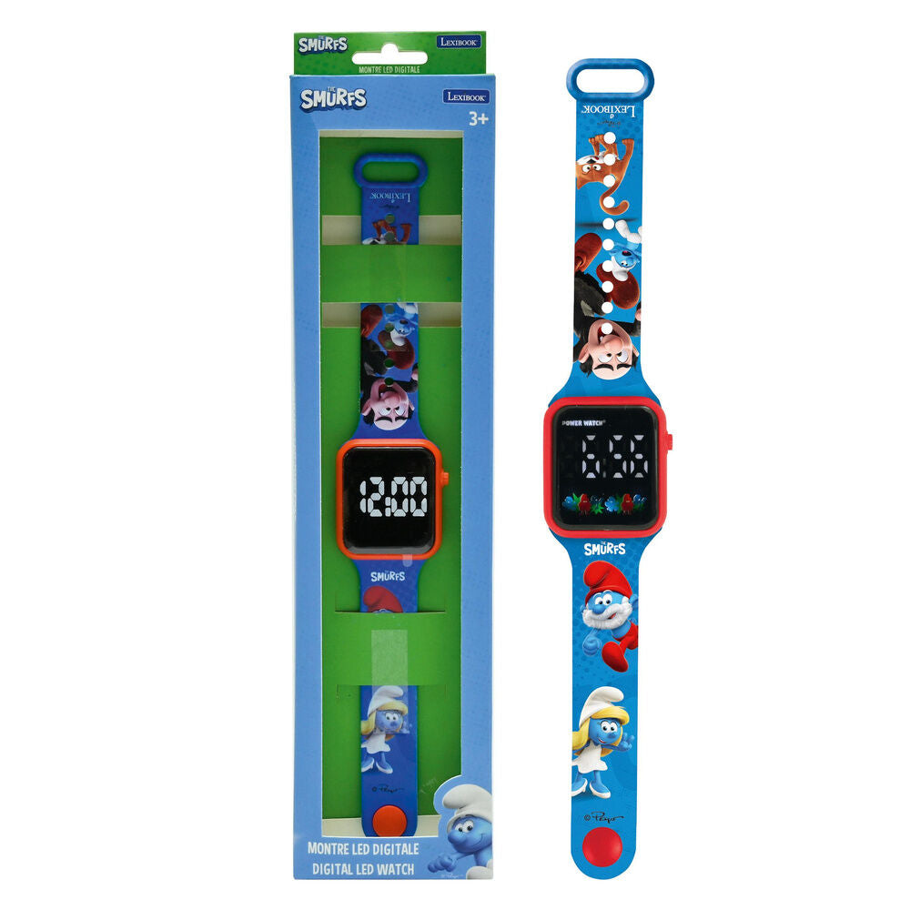 Reloj Digital LED Pitufos LEXIBOOK