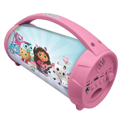 Altavoz Bluetooth Luminoso + Microfono La Casa de Muñecas de Gabby LEXIBOOK
