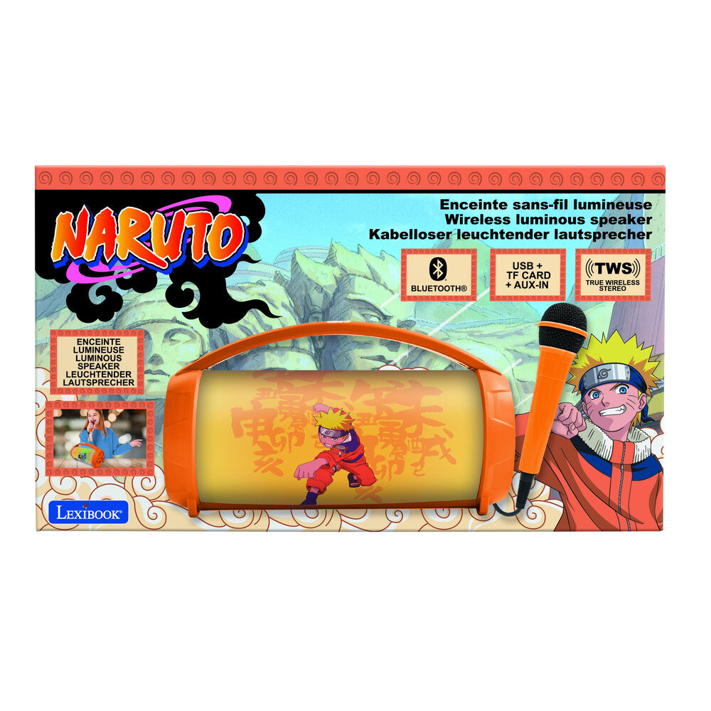 Altavoz Bluetooth Luminoso + Microfono Naruto LEXIBOOK