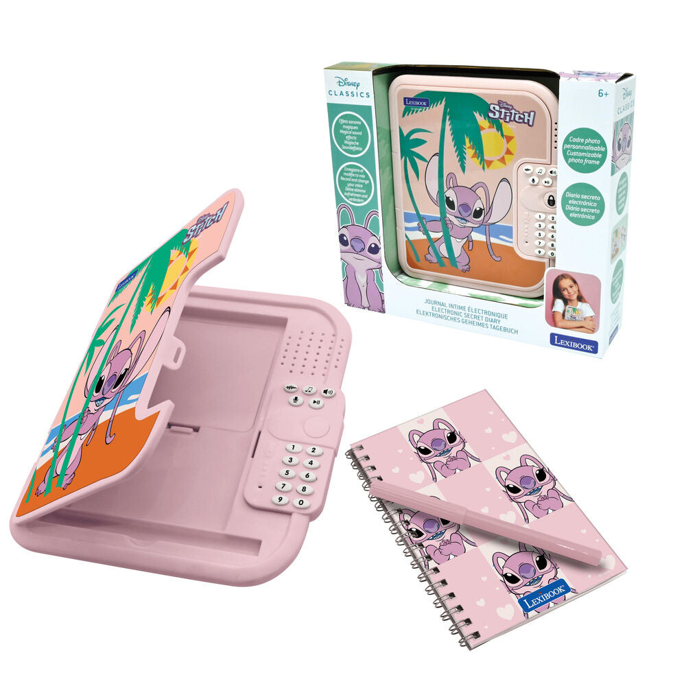 Diario Electronico Angel Stitch Disney LEXIBOOK