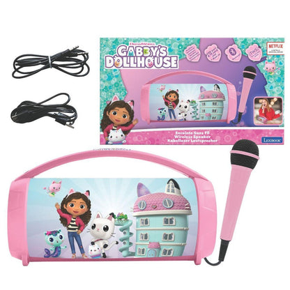 Altavoz Bluetooth Luminoso + Microfono La Casa de Muñecas de Gabby LEXIBOOK