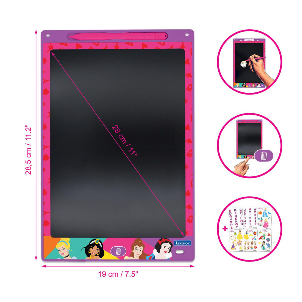 Tableta Tinta Electronica Princesas Disney LEXIBOOK