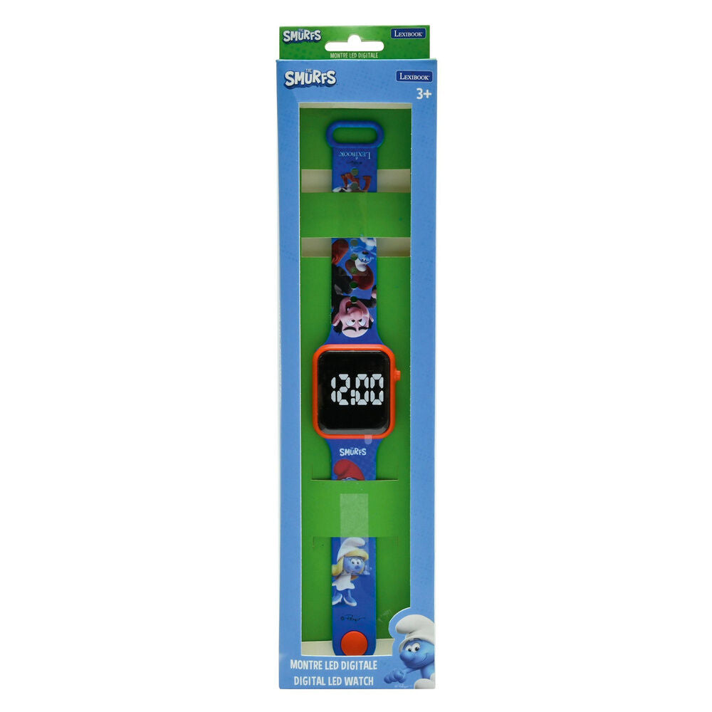 Reloj Digital LED Pitufos LEXIBOOK