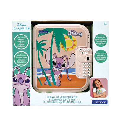 Diario Electronico Angel Stitch Disney LEXIBOOK