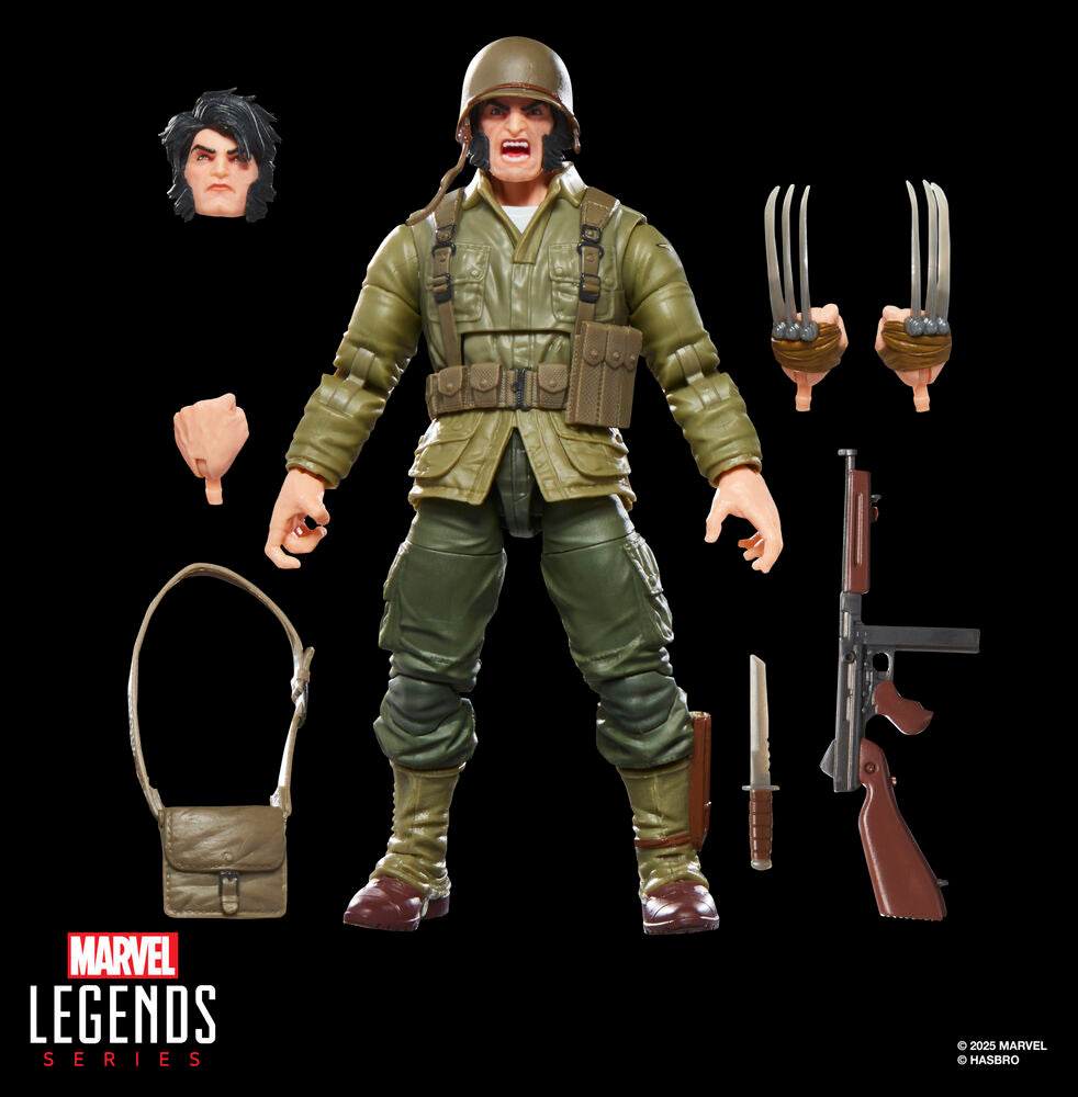 Figura Wolverine WWII Logan Marvel Legends Series 15cm HASBRO