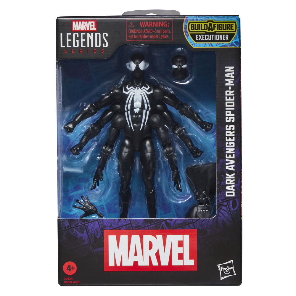 Figura Dark Avengers Spider-Man Marvel Legends Series 15cm HASBRO