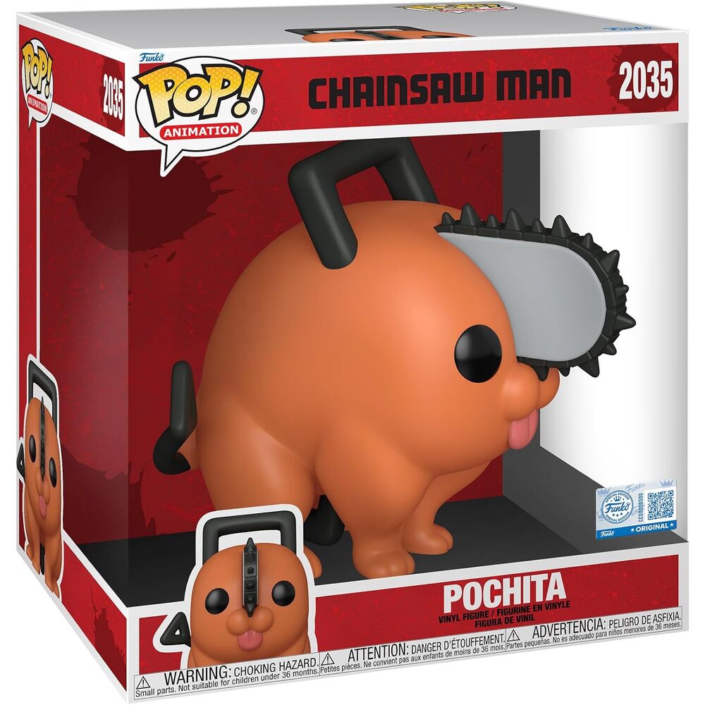 Figura POP Jumbo Chainsaw Man Pochita 25cm FUNKO