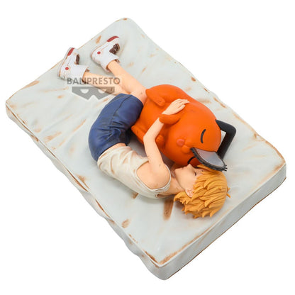 Figura Denji & Pochita Break Time Chainsaw Man 14cm BANPRESTO