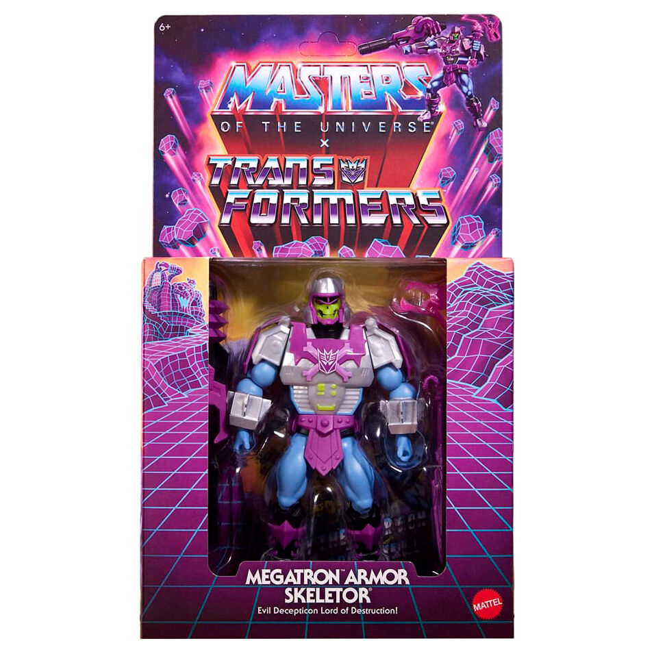 Figura Armor Skeletor Megatron Transformers Masters of the Universe 14cm MATTEL