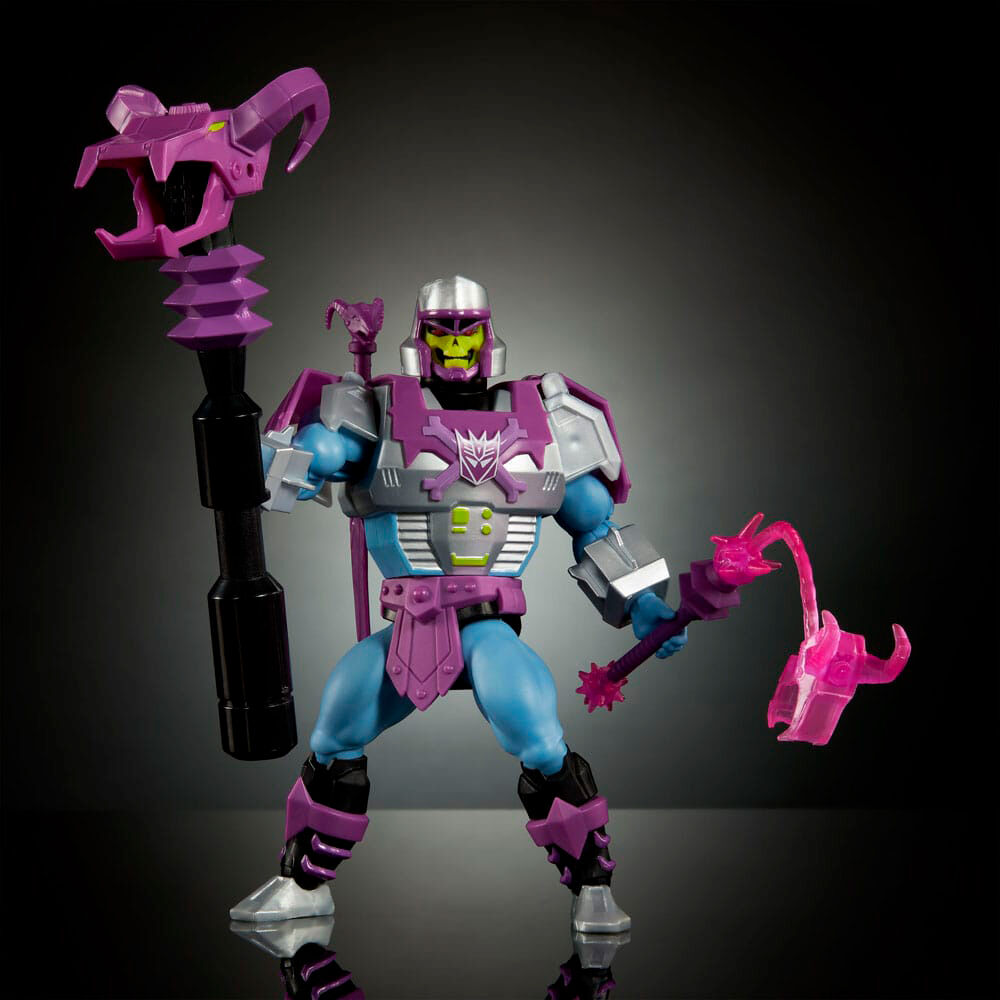 Figura Armor Skeletor Megatron Transformers Masters of the Universe 14cm MATTEL