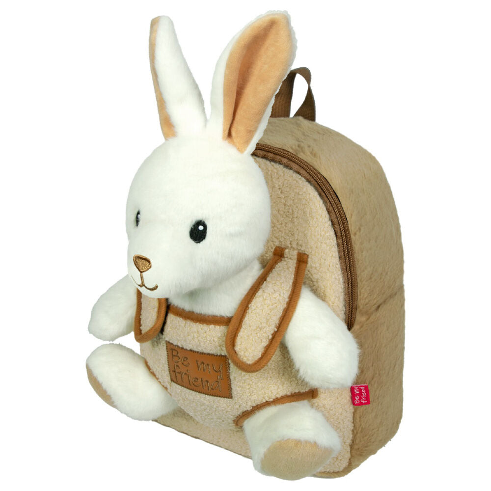 Mochila + peluche conejo 27cm PERLETTI