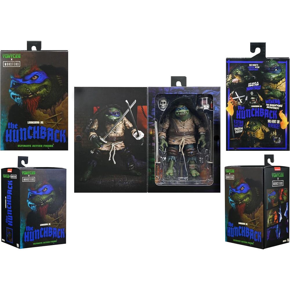 Figura Ultimate Leonardo As Hunchback Tortugas Ninja 18cm NECA