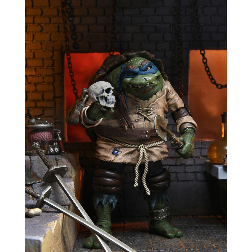 Figura Ultimate Leonardo As Hunchback Tortugas Ninja 18cm NECA