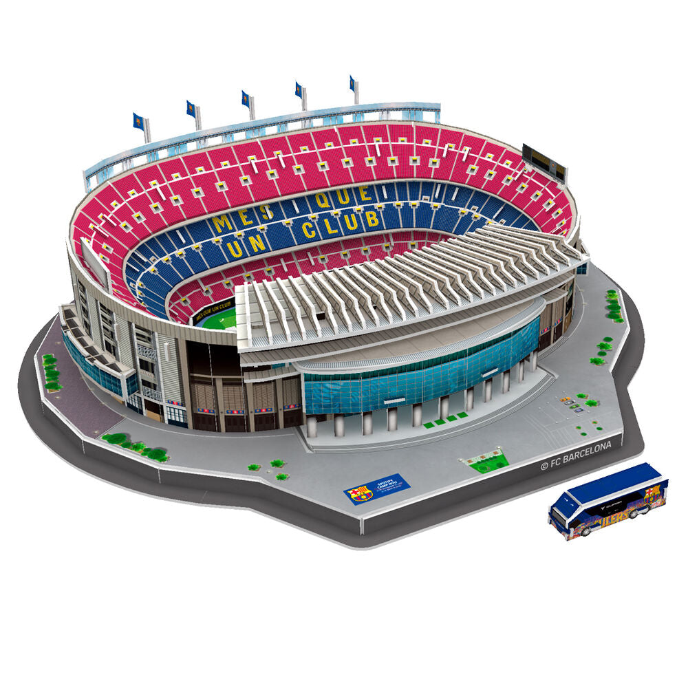Puzzle 3D Estadio Camp Nou FC Barcelona 98pzs BANBO TOYS