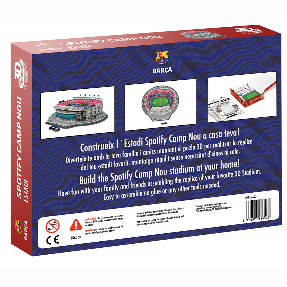 Puzzle 3D Estadio Camp Nou FC Barcelona 98pzs BANBO TOYS