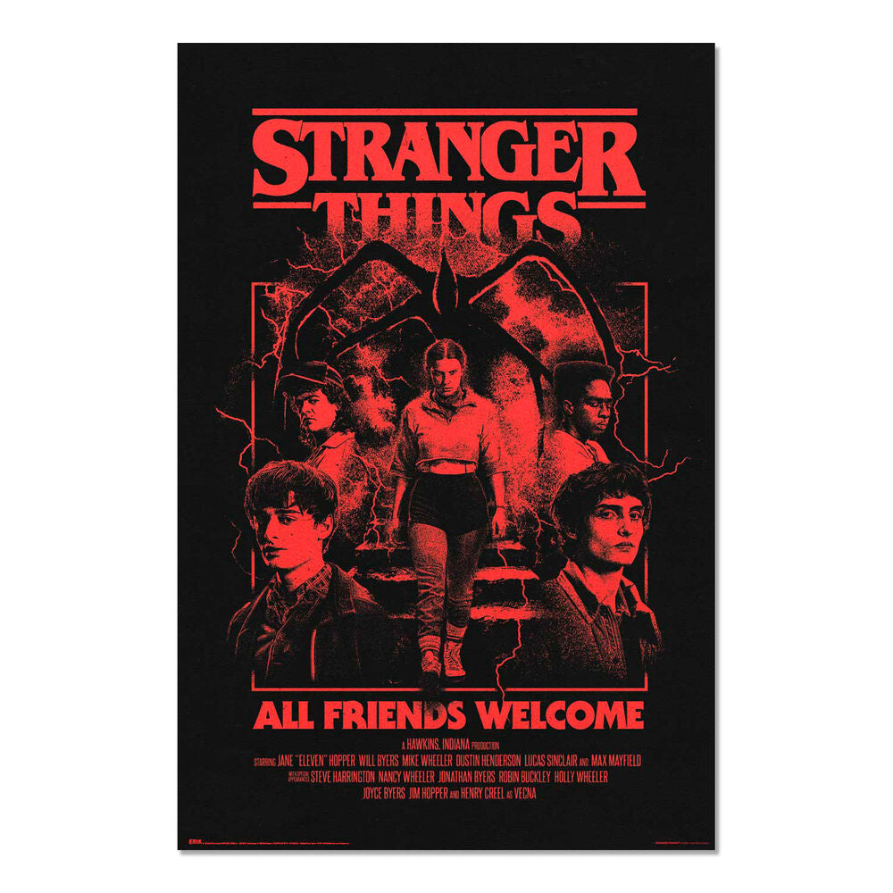 Poster All Friends Welcome Stranger Things ERIK