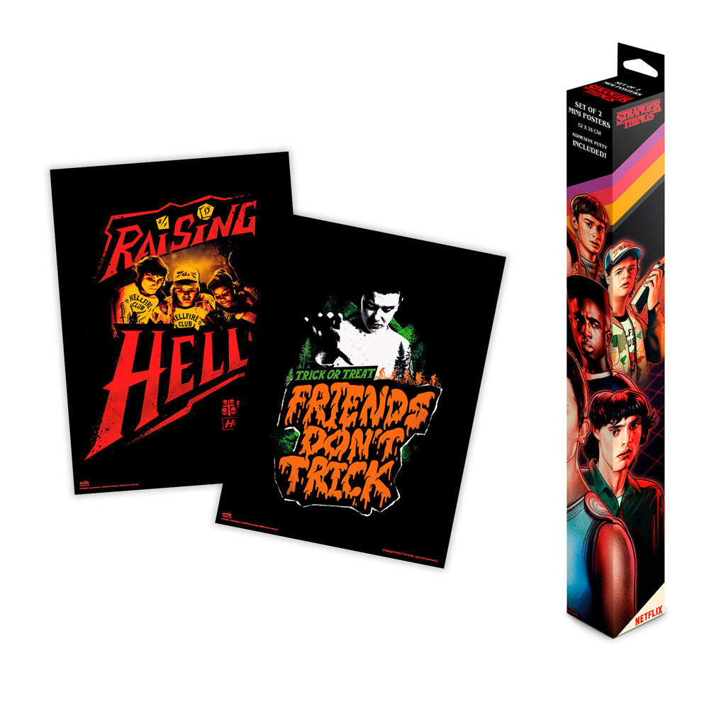 Set 2 mini posters Stranger Things ERIK