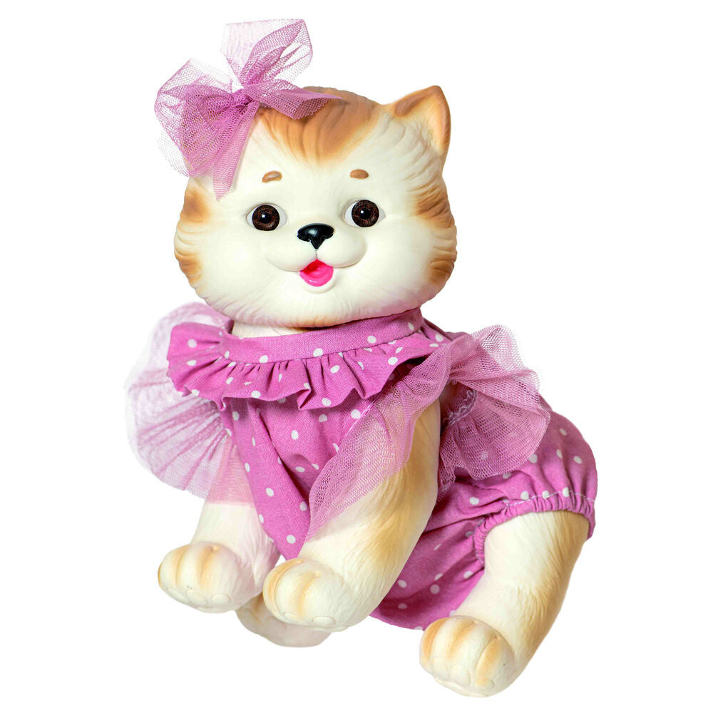 Muñeco bebe reborn gatito ROSA TOYS