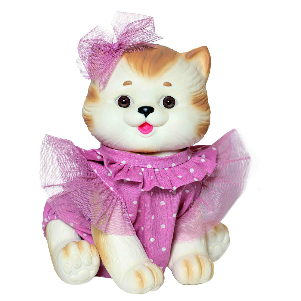 Muñeco bebe reborn gatito ROSA TOYS