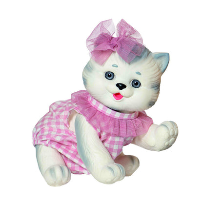 Muñeco bebe reborn gatito ROSA TOYS