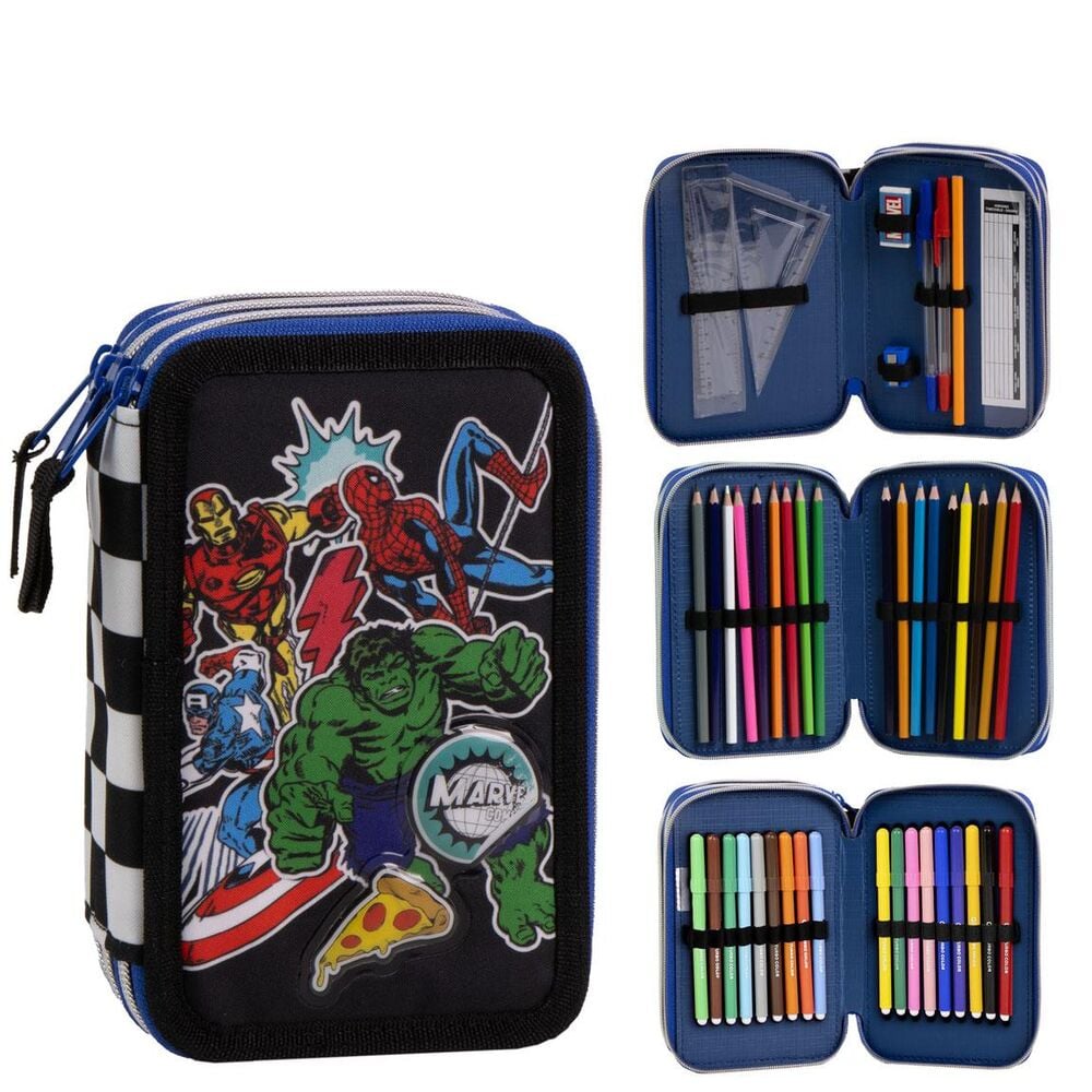 Plumier Los Vengadores Avengers Marvel triple CERDÁ