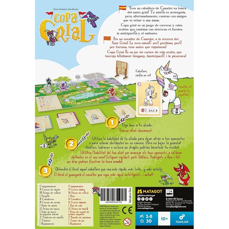 Juego mesa Copa Grial español SD GAMES