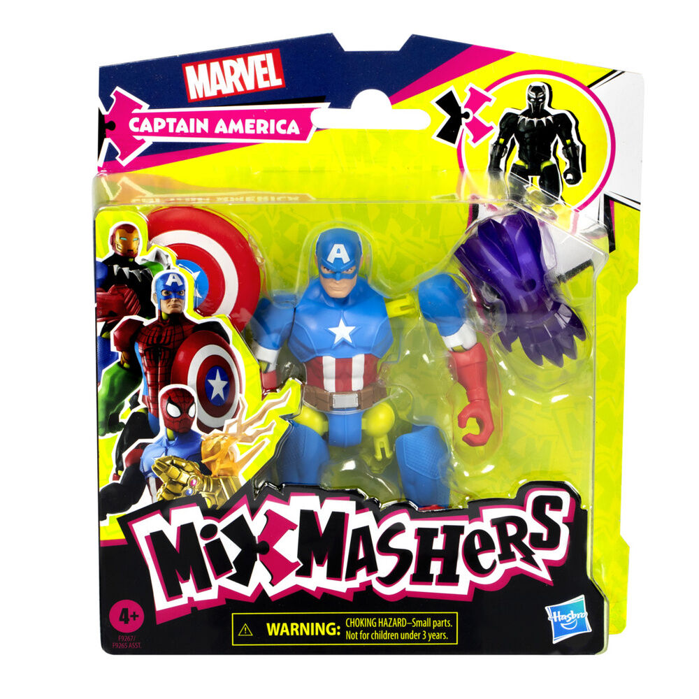 Figura Capitan America Mix Mashers Marvel 12cm HASBRO