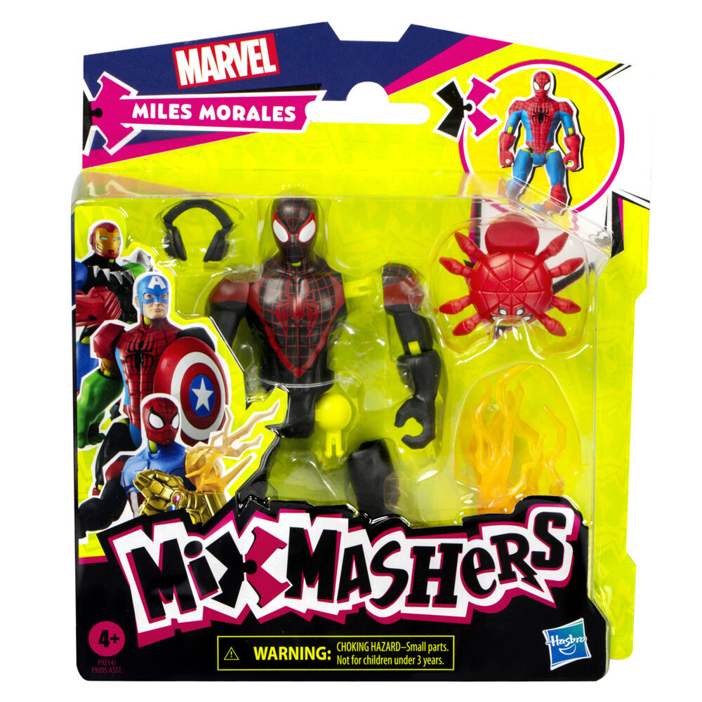 Figura Miles Morales Mix Mashers Marvel 12cm HASBRO