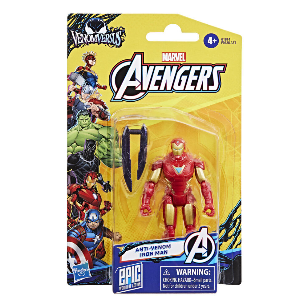 Figura Iron Man Anti- Venom Los Vengadores Avengers Marvel 10cm HASBRO