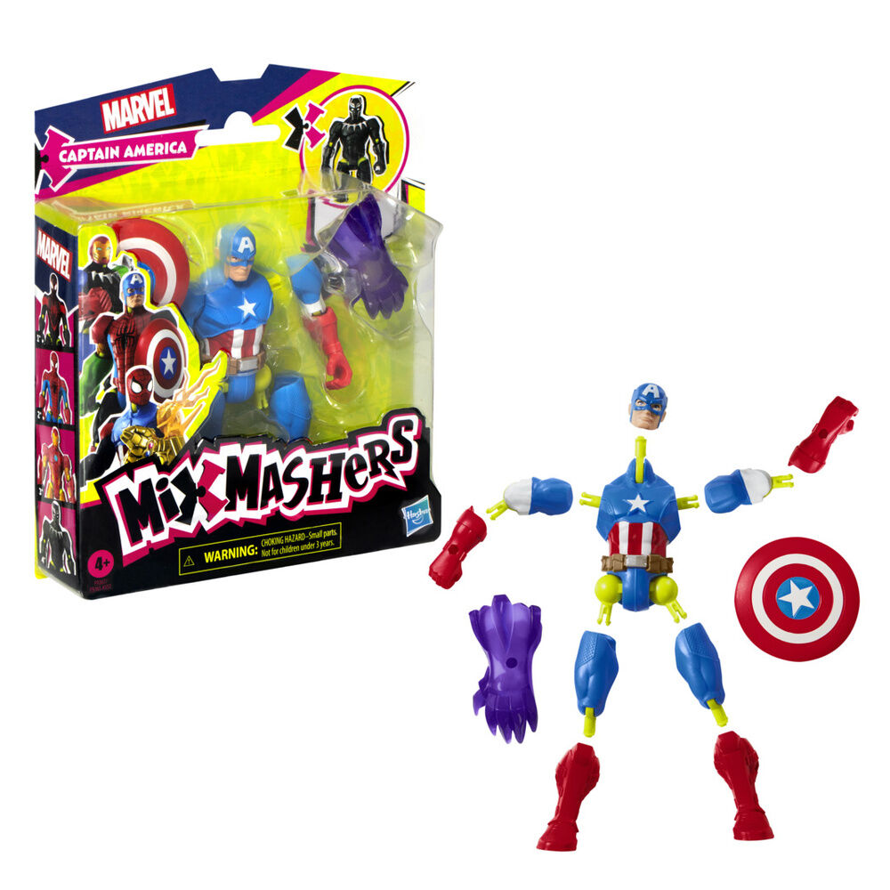 Figura Capitan America Mix Mashers Marvel 12cm HASBRO