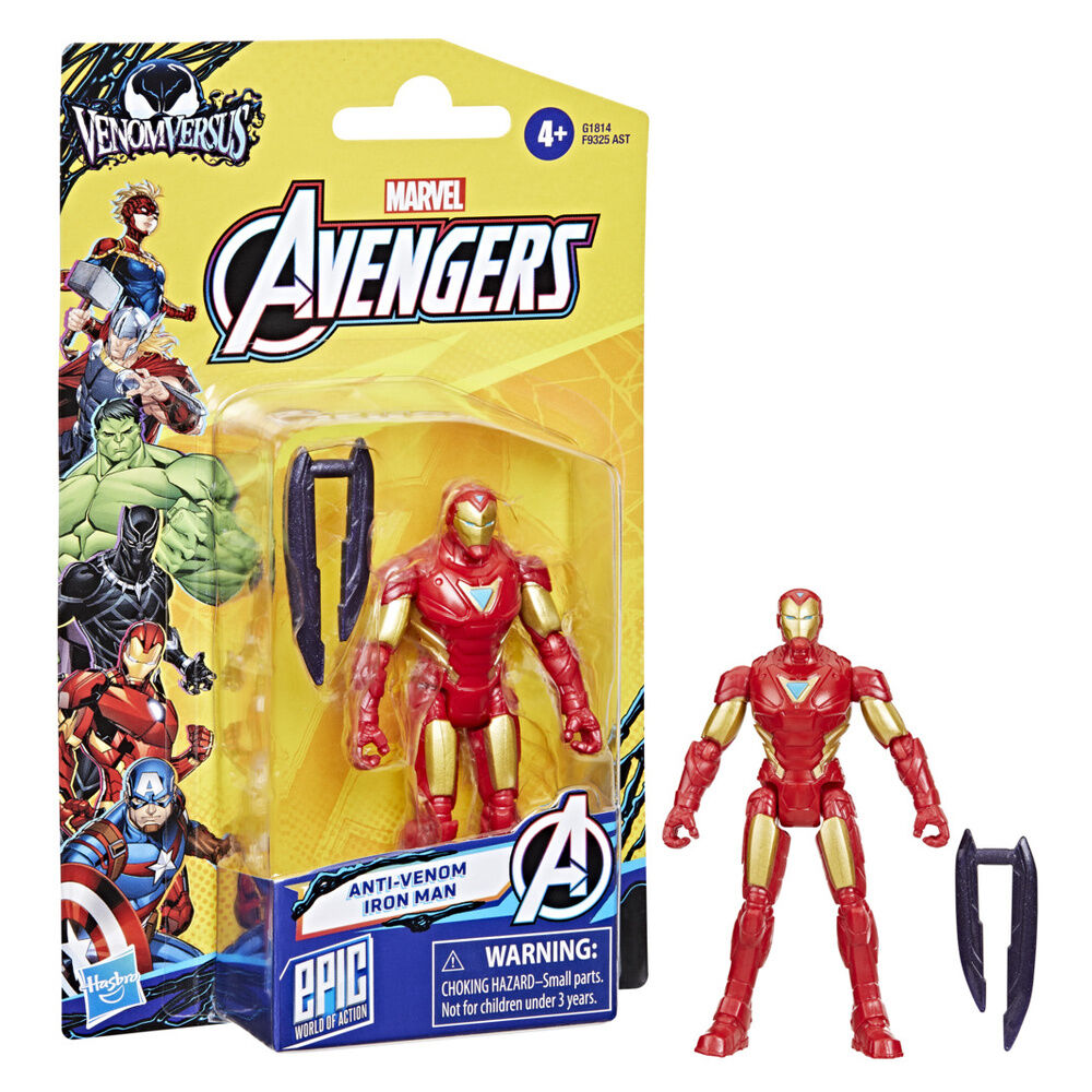 Figura Iron Man Anti- Venom Los Vengadores Avengers Marvel 10cm HASBRO