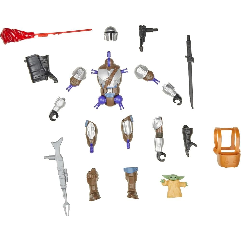 Figura The Mandalorian & Grogu Deluxe Mix Mashers Star Wars 12cm HASBRO