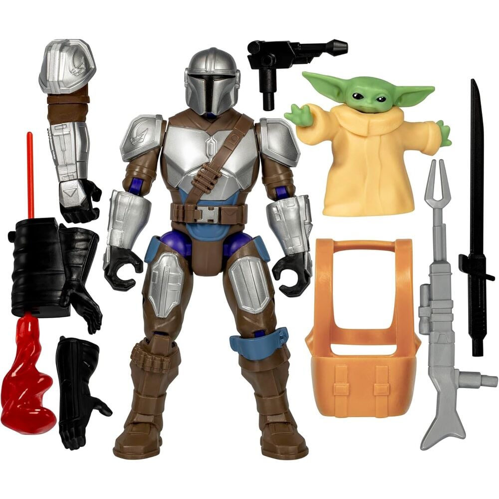 Figura The Mandalorian & Grogu Deluxe Mix Mashers Star Wars 12cm HASBRO